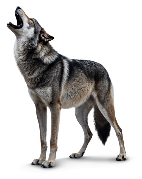 Mooie wolf geïsoleerd