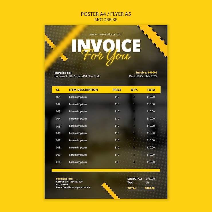 PSD Gratis motorbike extreme sport poster template