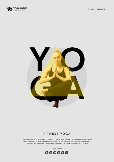 Mujer en pose de yoga meditación