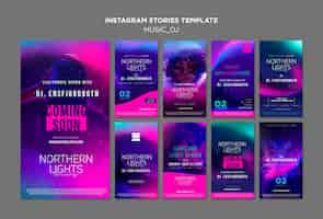 PSD gratuito music dj instagram stories