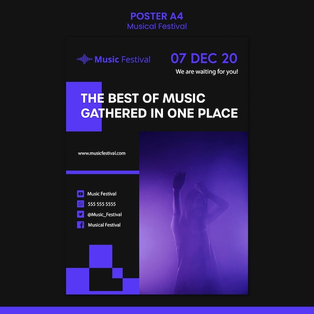 Musica template Festival manifesto