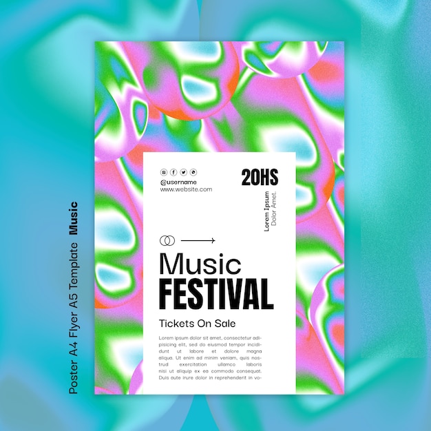 Musica template Festival manifesto
