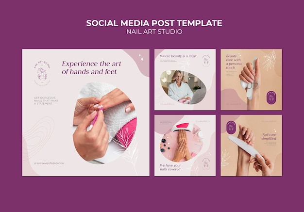 Nagelkunst studio social media bericht