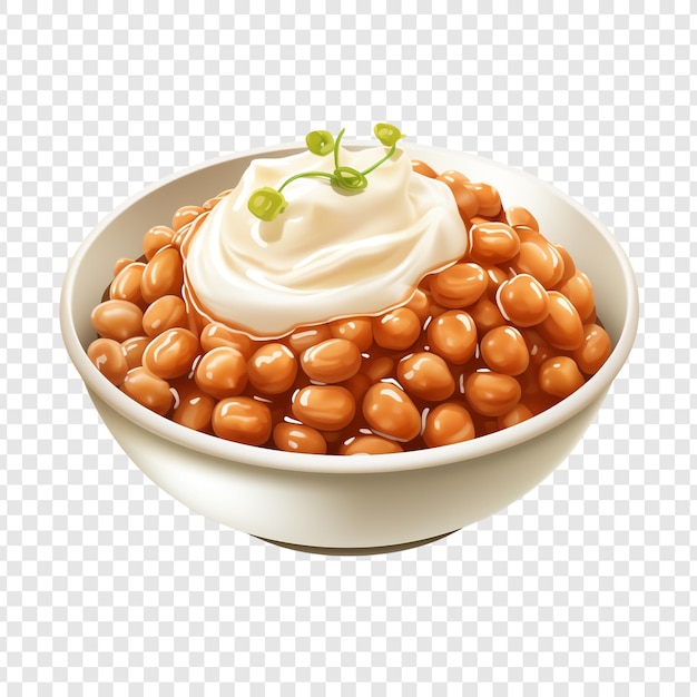 Natto aislado sobre un fondo transparente