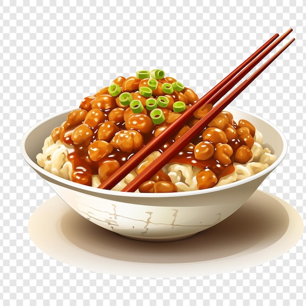 Gratis PSD natto geïsoleerd op transparante achtergrond