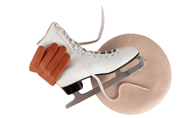 Naturaleza muerta con patines de hielo