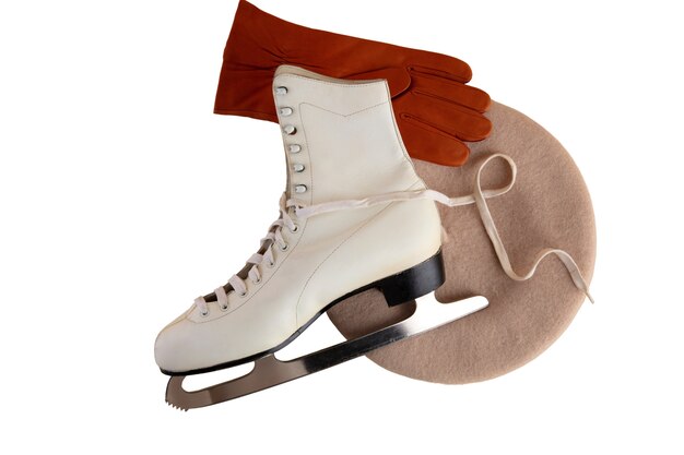 Naturaleza muerta con patines de hielo