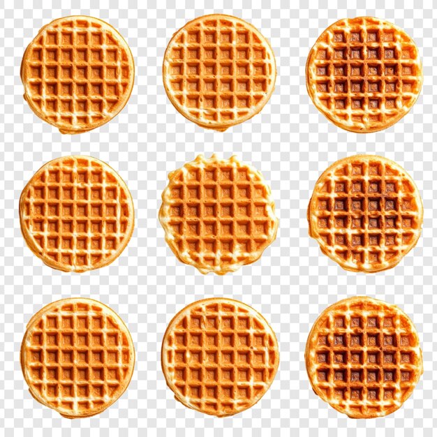 Negen gouden wafels een heerlijke collectie
