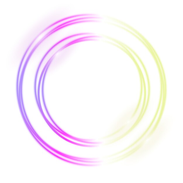 neon circle shape