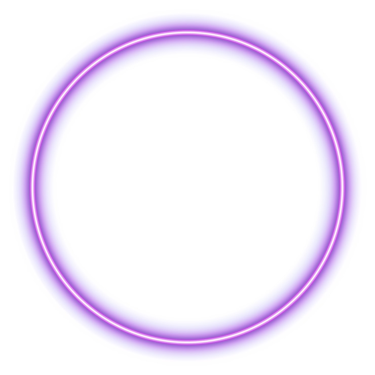 PSD Gratis neon circle shape