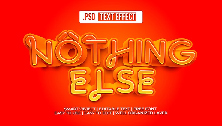 PSD gratuito niente_altro_con_text_style_effect