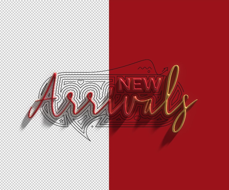 Gratis PSD nieuwe aankomst kalligrafische 3d-stijl tekst 3d illustratie ontwerp transparant psd-bestand.