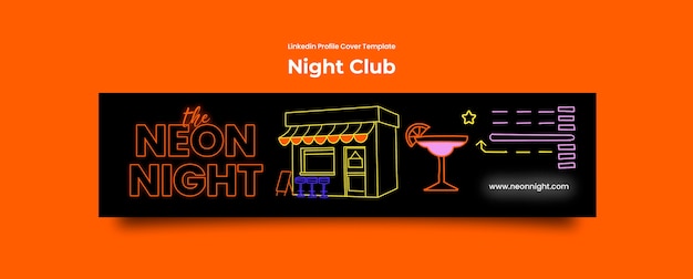 Gratis PSD night club template design