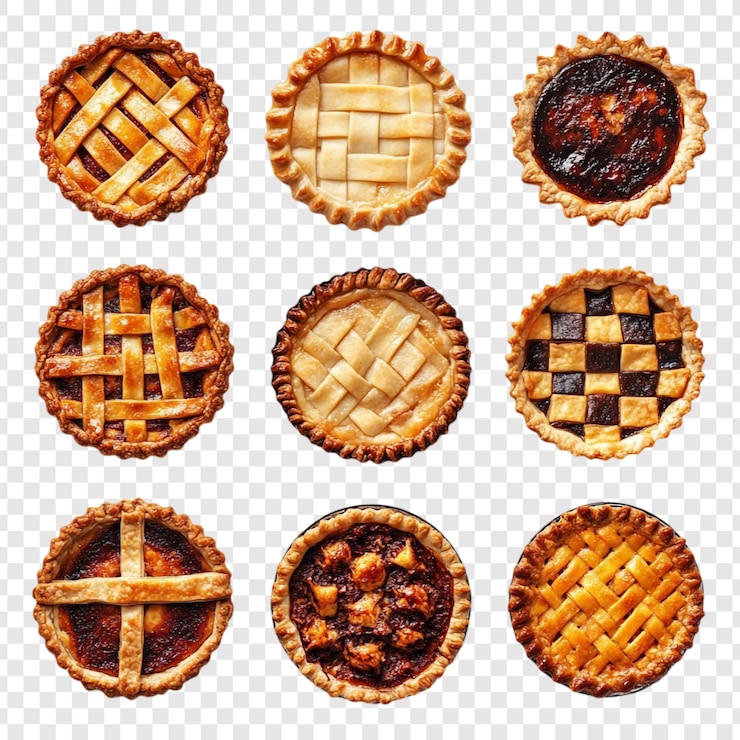 PSD Gratis nine delicious homemade pies a thanksgiving feast for the eyes