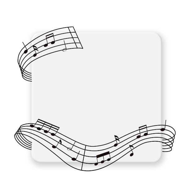 Nota de la música negro