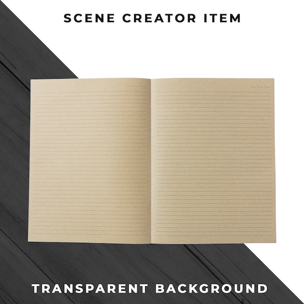 Gratis PSD notebookobject transparant psd