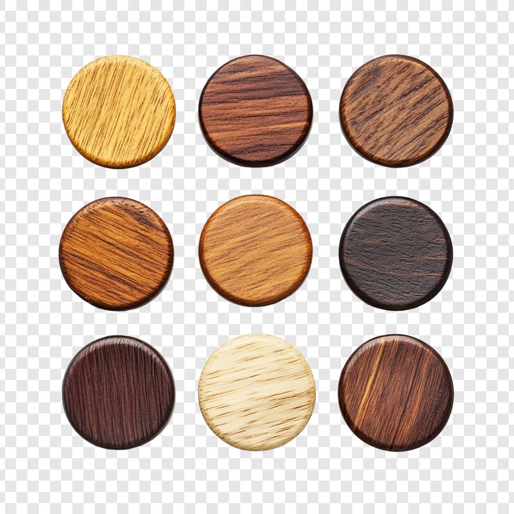 PSD gratuito nove dischi di legno una collezione di texture e toni del legno