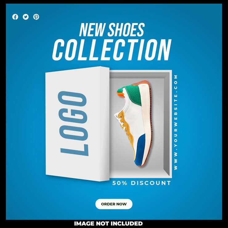 PSD gratuito nueva colección de zapatos diseño de plantillas de publicaciones en redes sociales