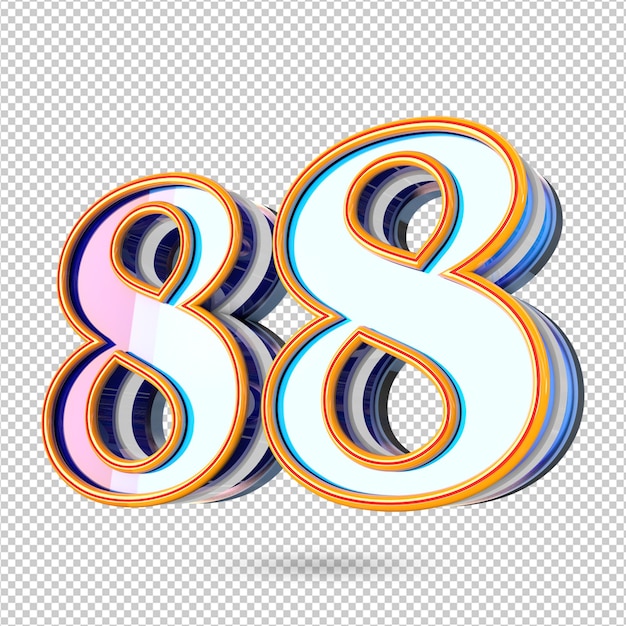 N mero 88 archivo psd premium
