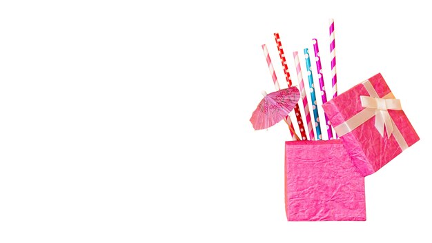 Objetos de celebración de cumpleaños aislados