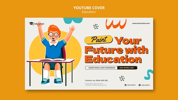 Oferta educativa en la portada de youtube