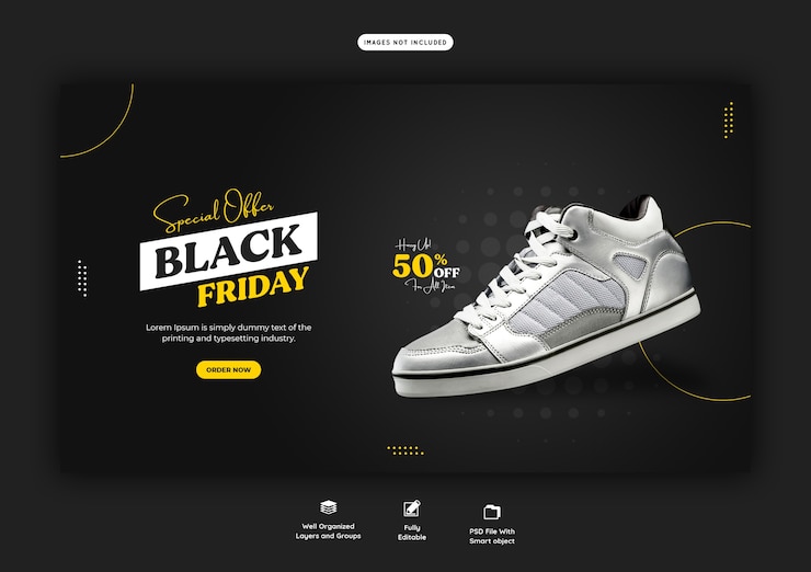 PSD gratuito oferta especial plantilla de banner web de viernes negro