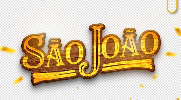PSD gratuito ofertas de logotipo promocional 3d editable de so joo arraia festa junina en las redes sociales de brasil