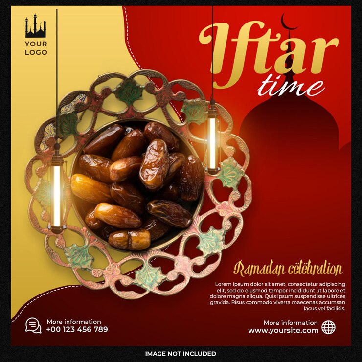 PSD gratuito offerta di iftar del ramadan per i social media