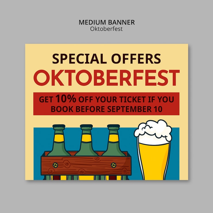 PSD gratuito oktoberfest special offers banner template