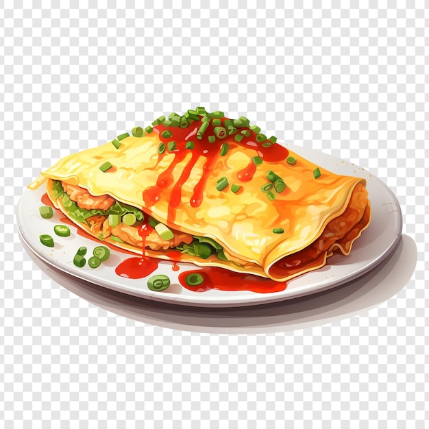 PSD gratuito omurice aislado sobre fondo transparente