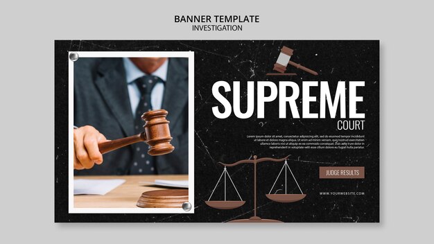 Onderzoek banner sjabloon concept