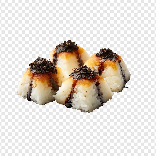 PSD gratuito onigiri yaki aislado sobre fondo transparente