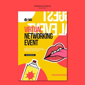 Online evenement poster sjabloon
