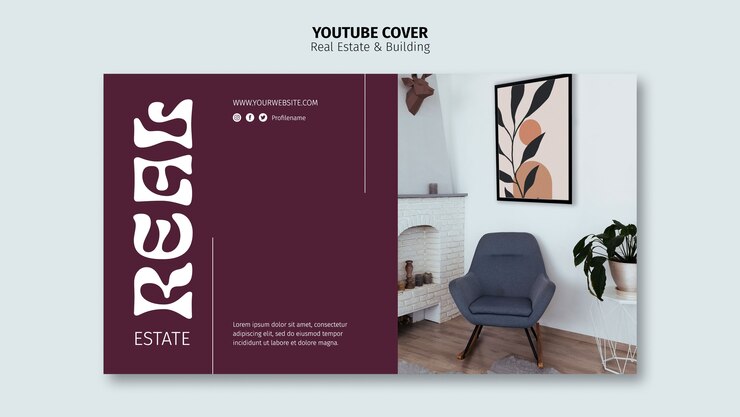 Gratis PSD onroerend goed en youtube-omslag bouwen