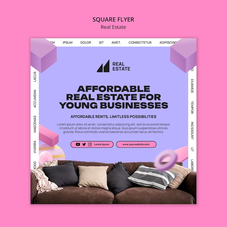 Gratis PSD onroerend goed ontwerpsjabloon