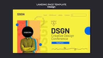 Gratis PSD ontwerp concept bestemmingspagina