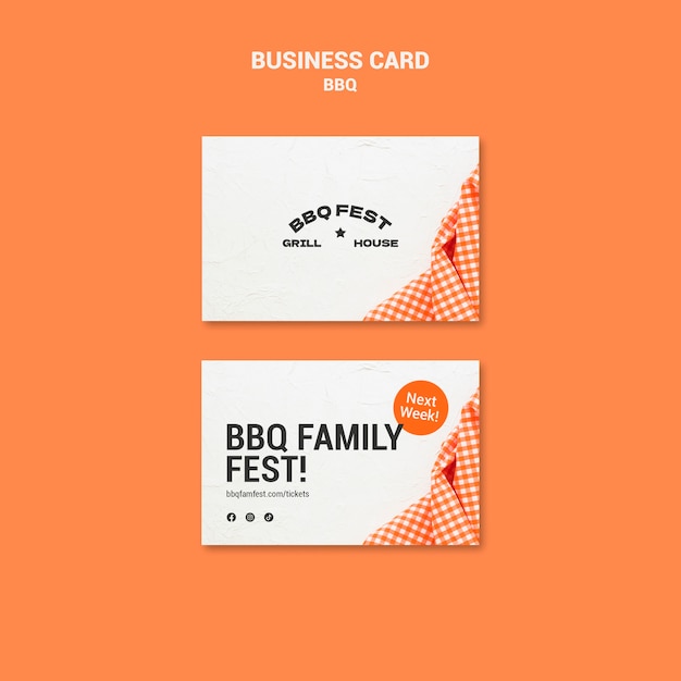 Gratis PSD ontwerp van bbq-sjabloon