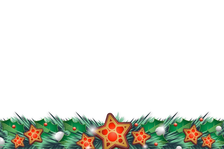 Gratis PSD ontwerp van de rand van de kersttakken