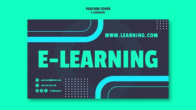 Gratis PSD ontwerp van e-learning templates