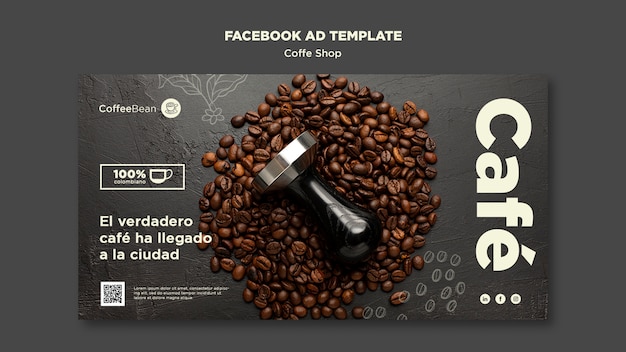 Ontwerp van een sjabloon voor een koffiewinkel