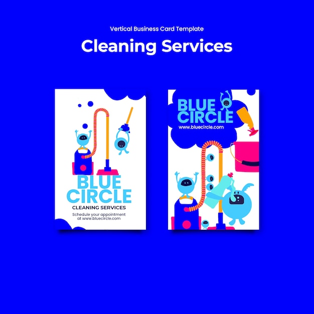 Gratis PSD ontwerp van een sjabloon voor schoonmaakdiensten