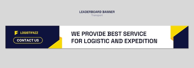 Ontwerp van het sjabloon van het transportleaderboard