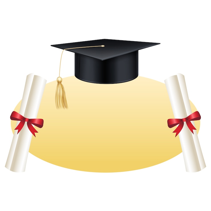 Gratis PSD ontwerpelement van het afstudeerframe