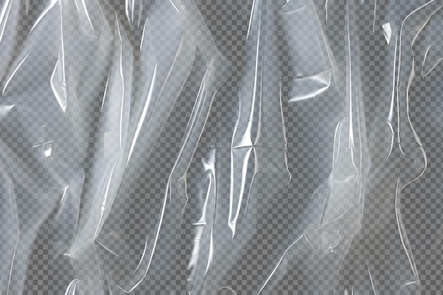 op de achtergrond geïsoleerde plastic folie
