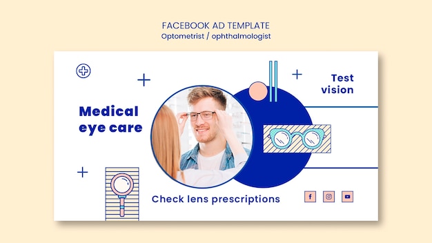 Gratis PSD optometrist sjabloonontwerp