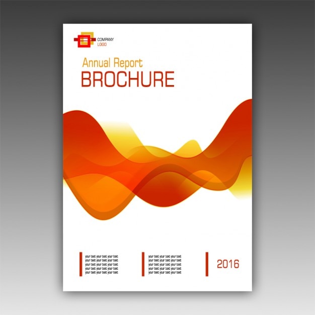 Oranje brochure template