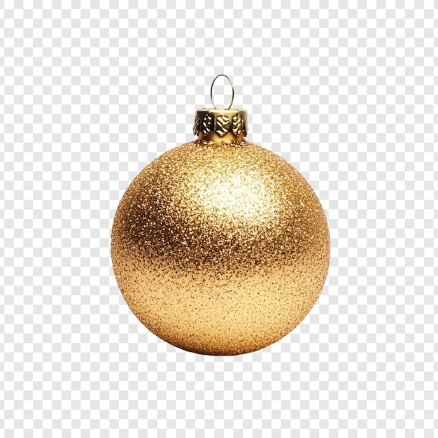 Ornamento de Navidad dorado y brillante