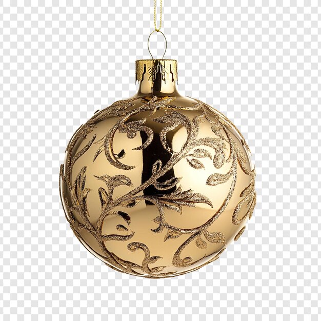 Ornamento de oro de Navidad Una decoración festiva