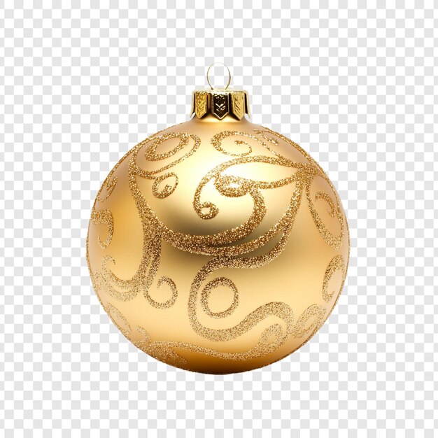Ornamento de oro de Navidad Un resplandor festivo
