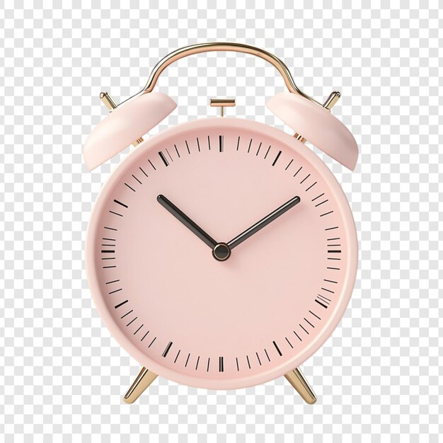 Orologio a sveglia rosa Un orologio pastello